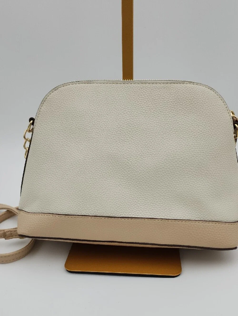 Nanette Lepore Cream and Beige Crossbody Bag